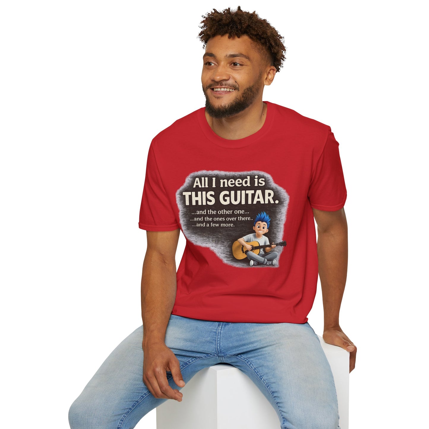 Guitar Lover T-Shirt — "All I Need Is This Guitar" Graphic Tee