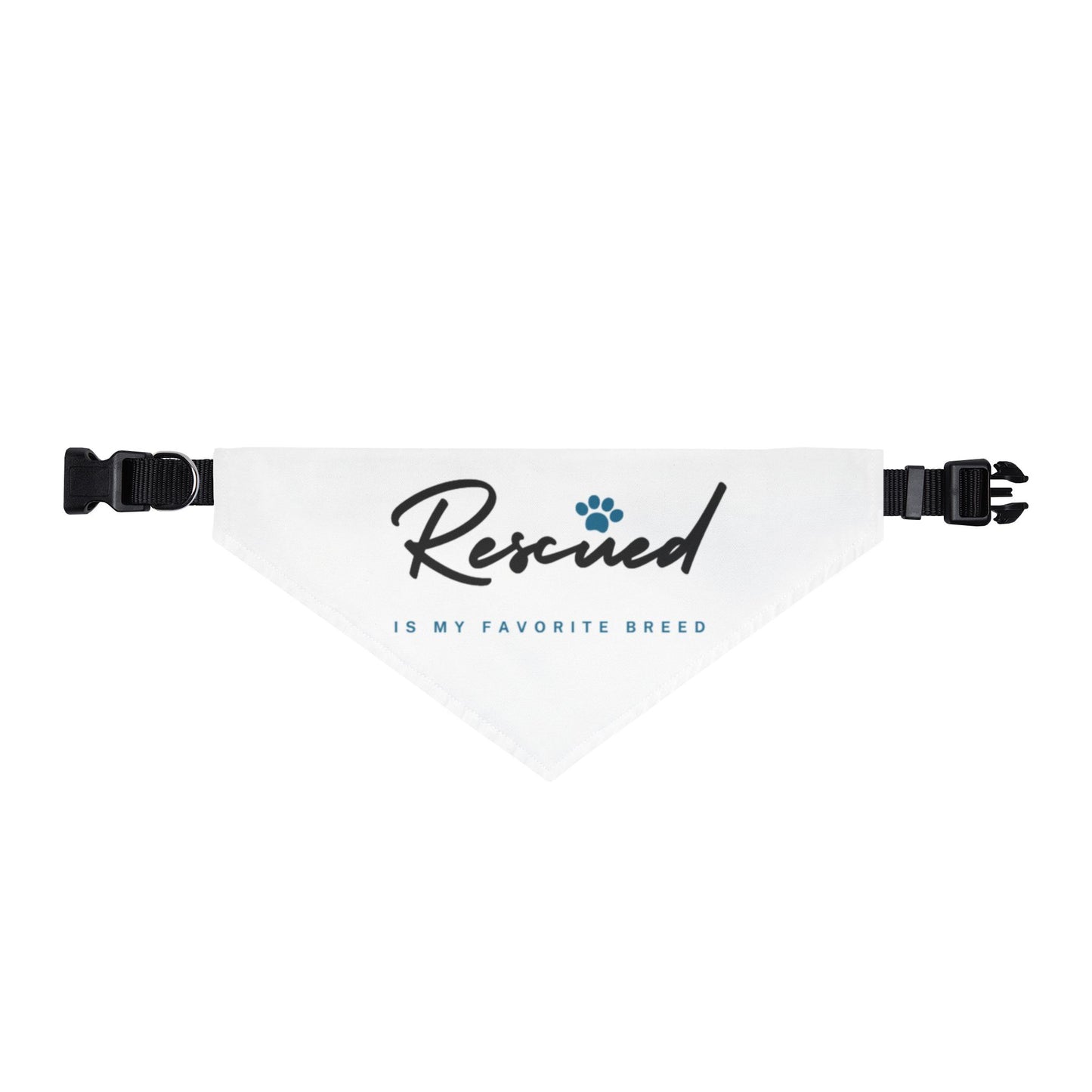 Rescued Is My Favorite Breed Clip-On Pet Bandana