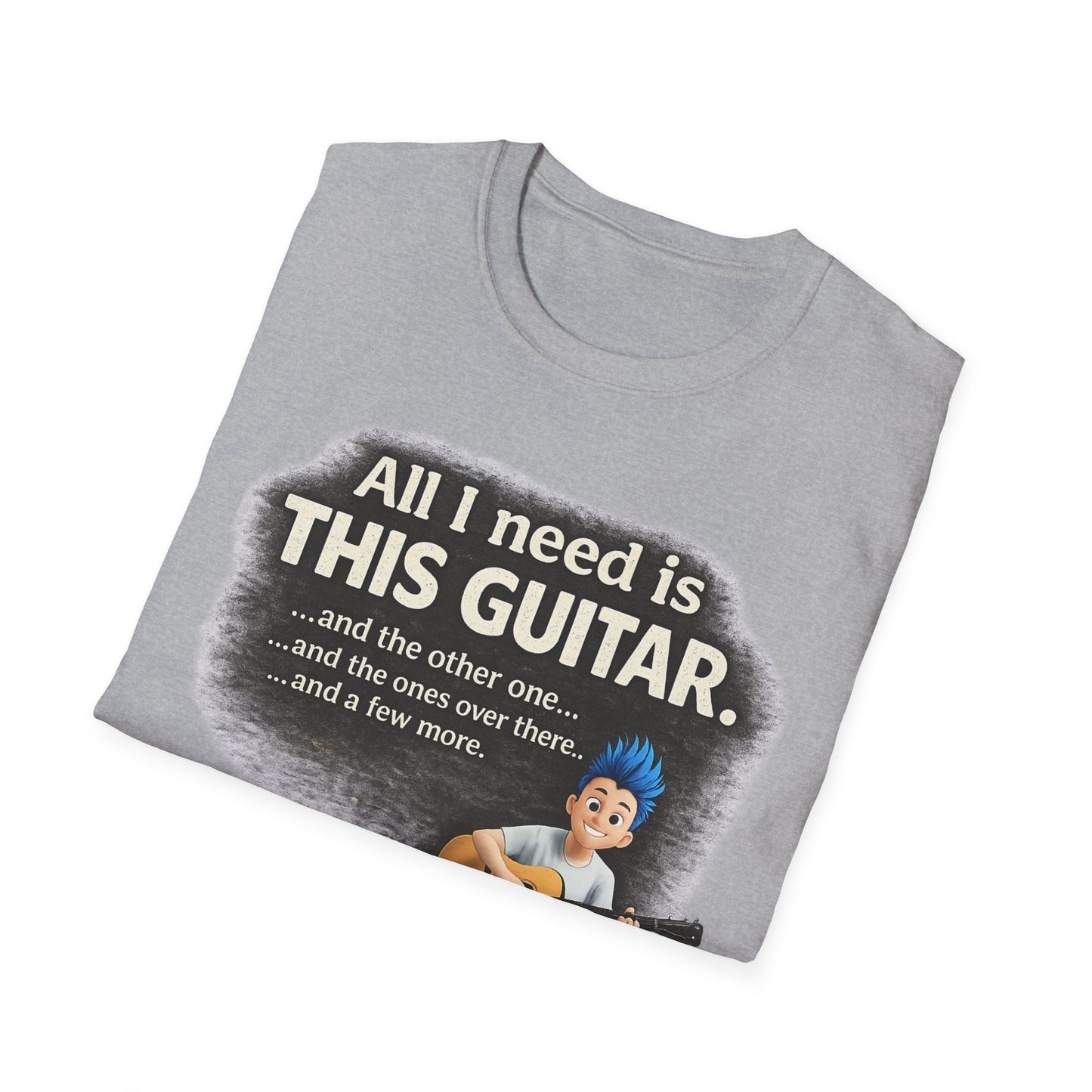 Guitar Lover T-Shirt — "All I Need Is This Guitar" Graphic Tee