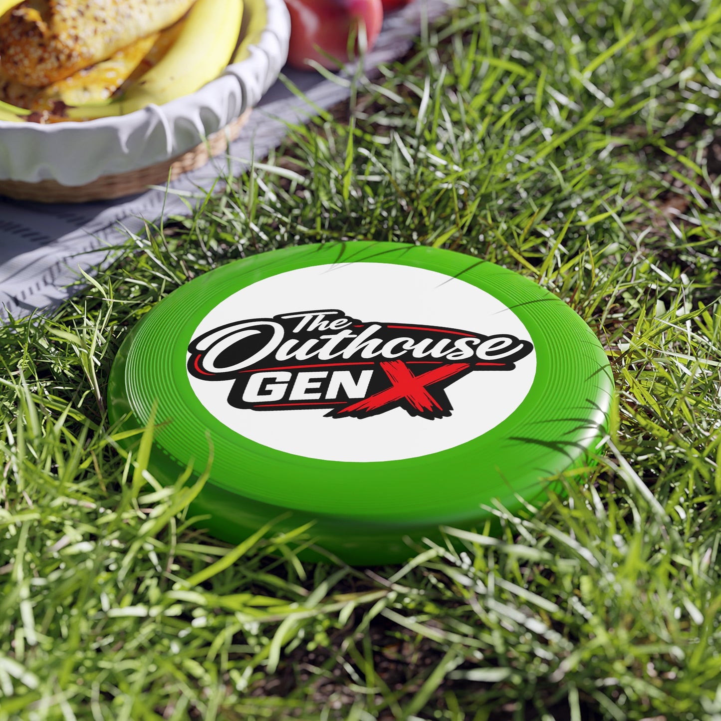 Frisbee — 'The Outhouse Gen X' Logo Flying Disc