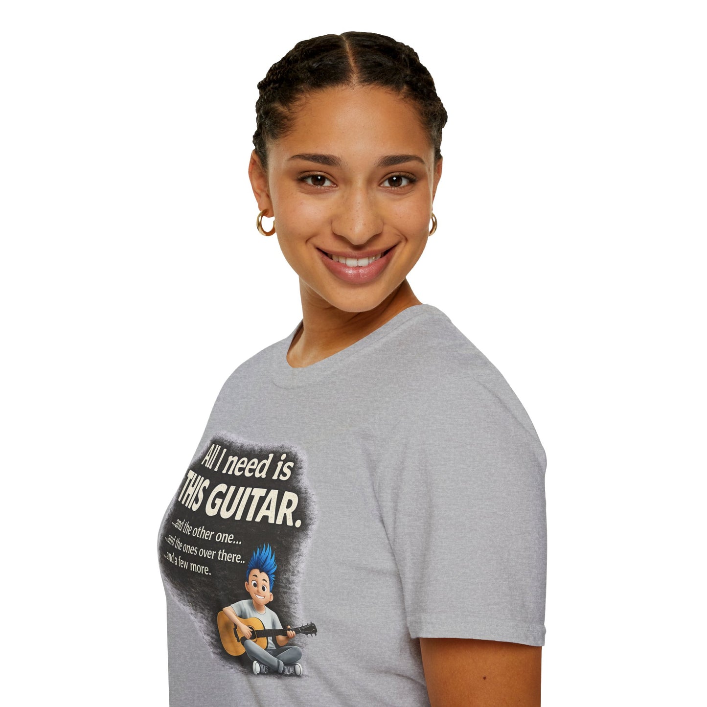 Guitar Lover T-Shirt — "All I Need Is This Guitar" Graphic Tee