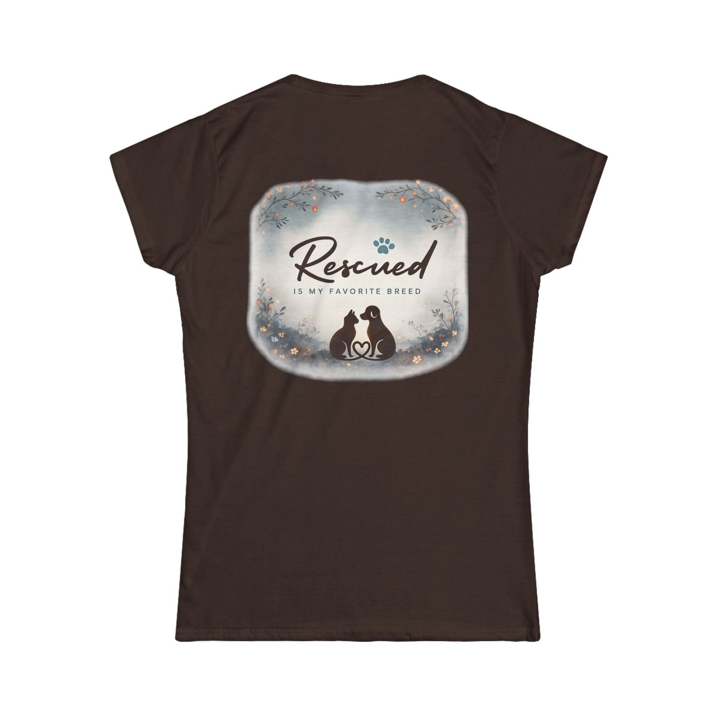 Rescued Is My Favorite Breed Women's Tee