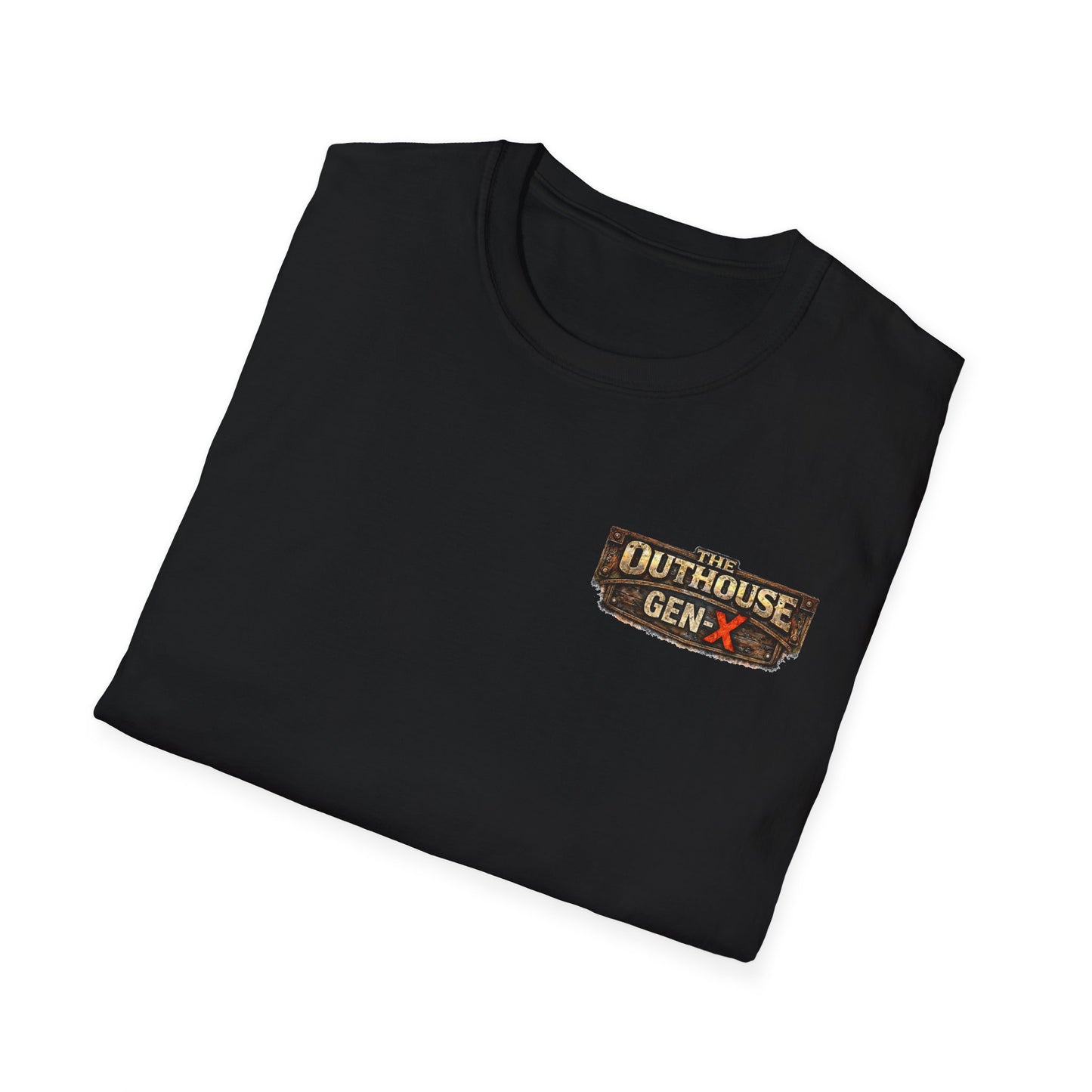 The Outhouse Cold Beer T-Shirt — Gen‑X Garage Hangout Graphic Tee