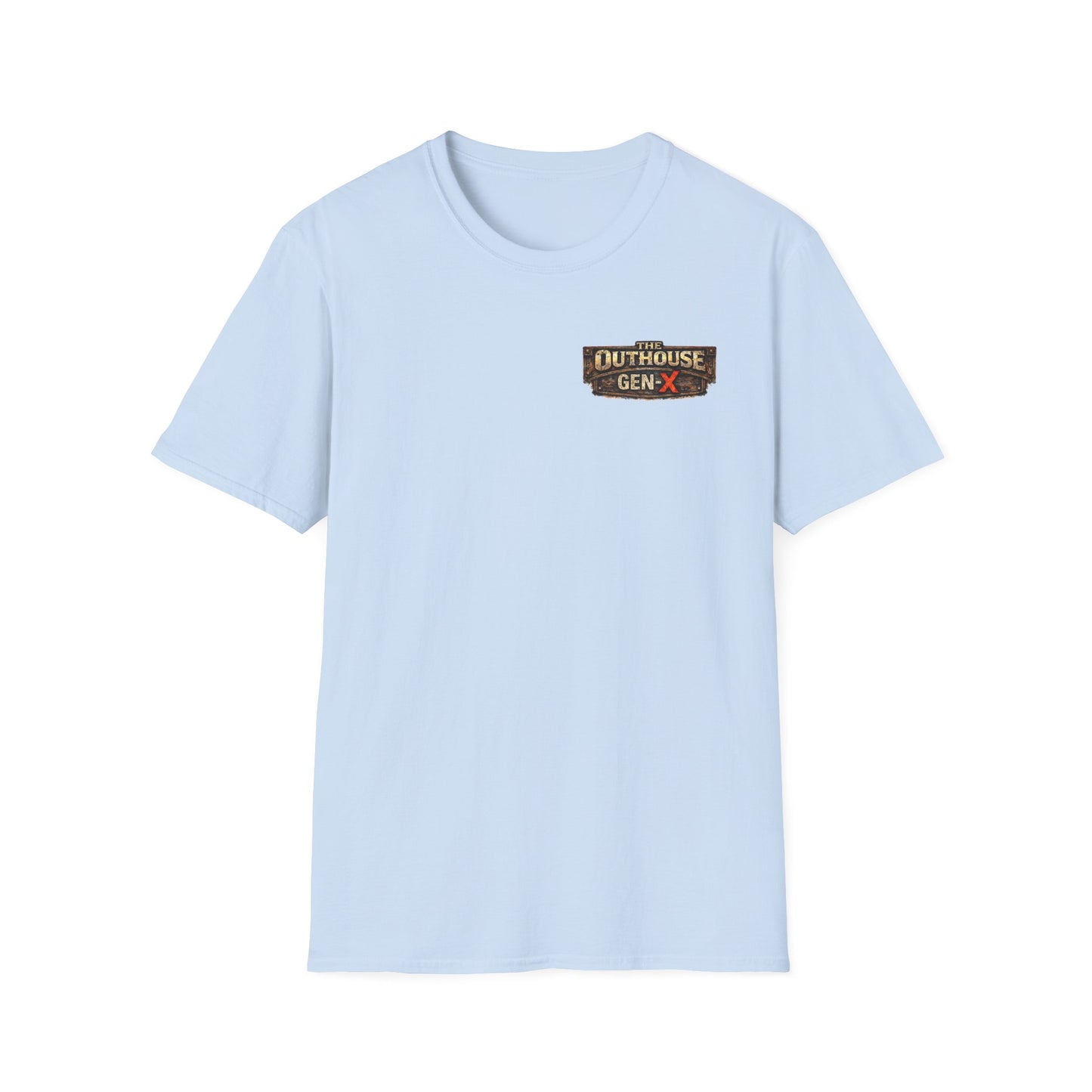 The Outhouse Cold Beer T-Shirt — Gen‑X Garage Hangout Graphic Tee