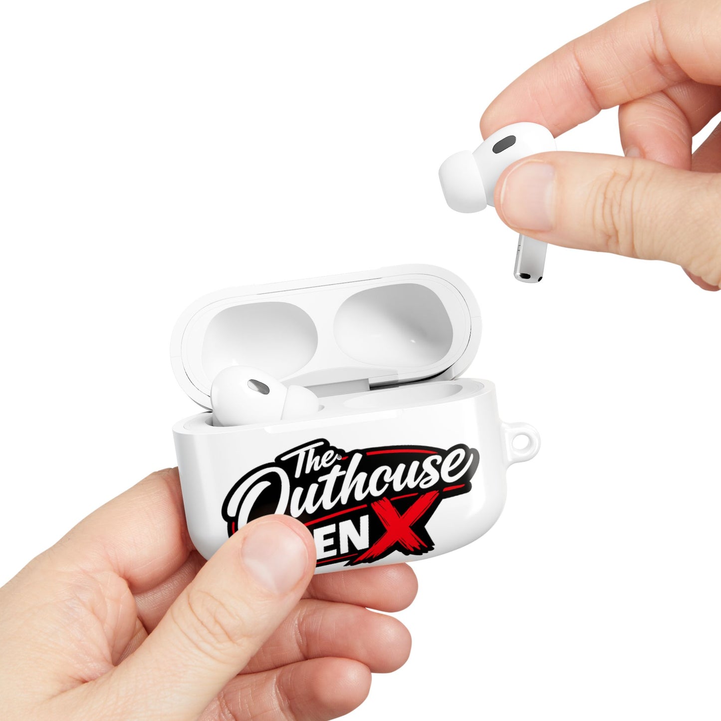 Gen X Outhouse AirPod Case – Retro Logo Protective Earbud Cover
