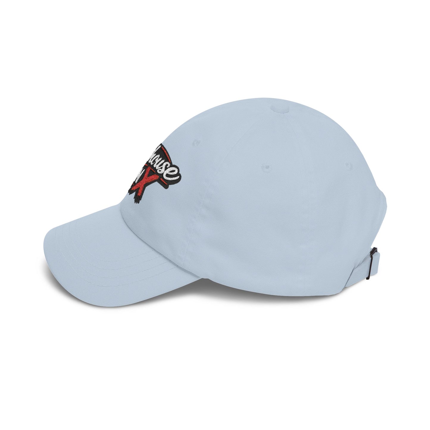 Outhouse Gen‑X Dad Cap — Bold Red X Logo Hat
