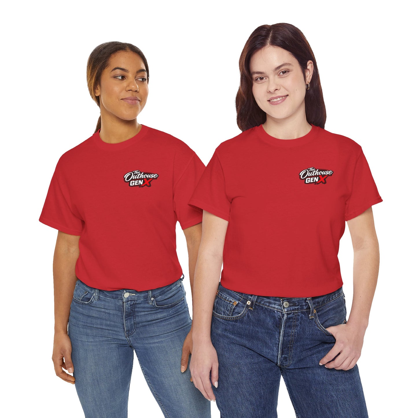 The Outhouse Gen X Tee — Retro Campfire Nostalgia Graphic T-Shirt