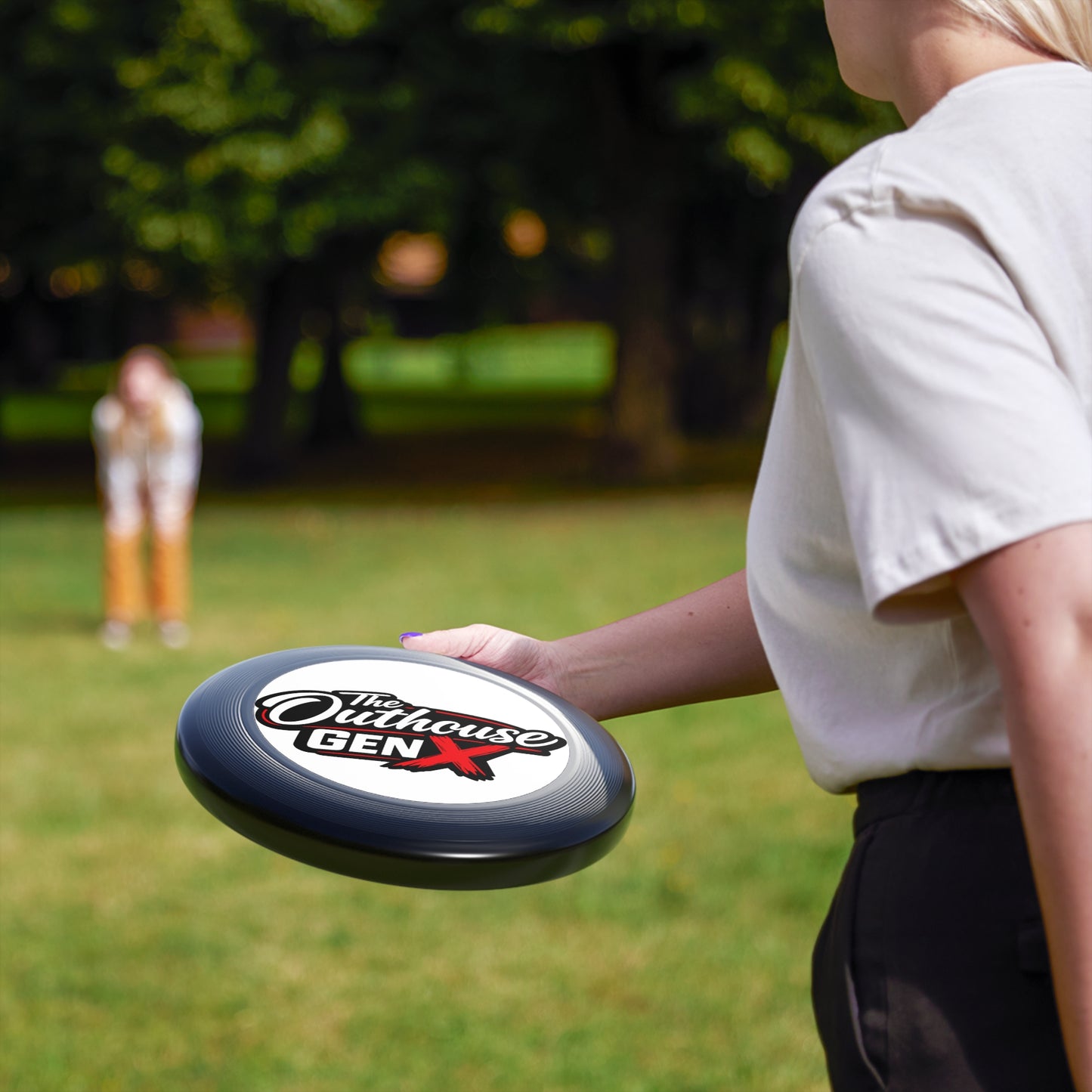 Frisbee — 'The Outhouse Gen X' Logo Flying Disc