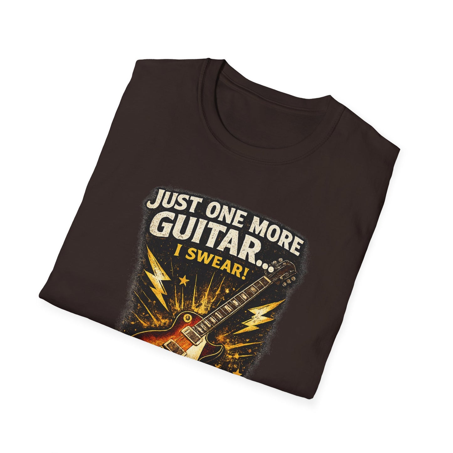 Guitar Lover T‑Shirt — "Just One More Guitar, I Lost Count" Retro Electric Guitar Tee