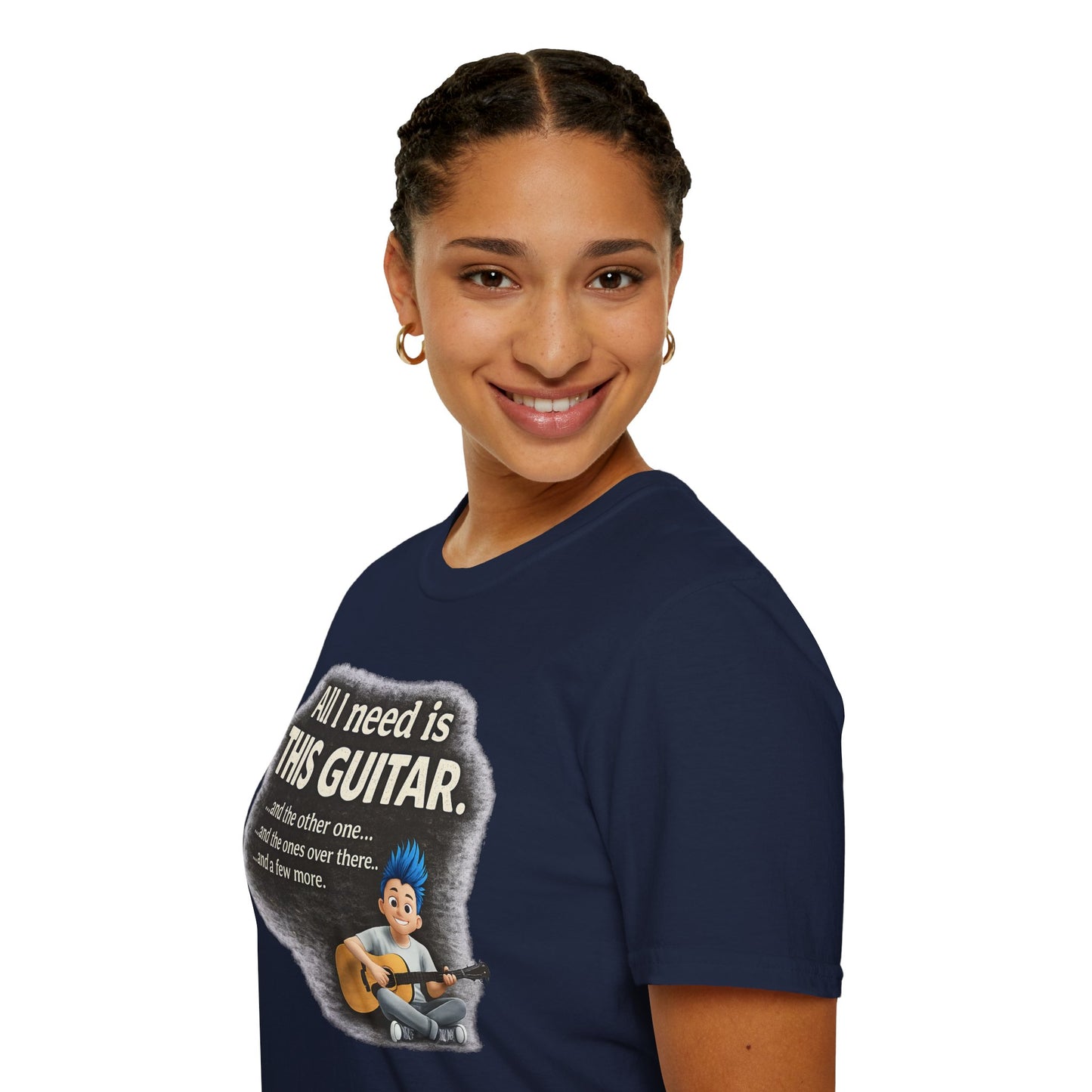 Guitar Lover T-Shirt — "All I Need Is This Guitar" Graphic Tee