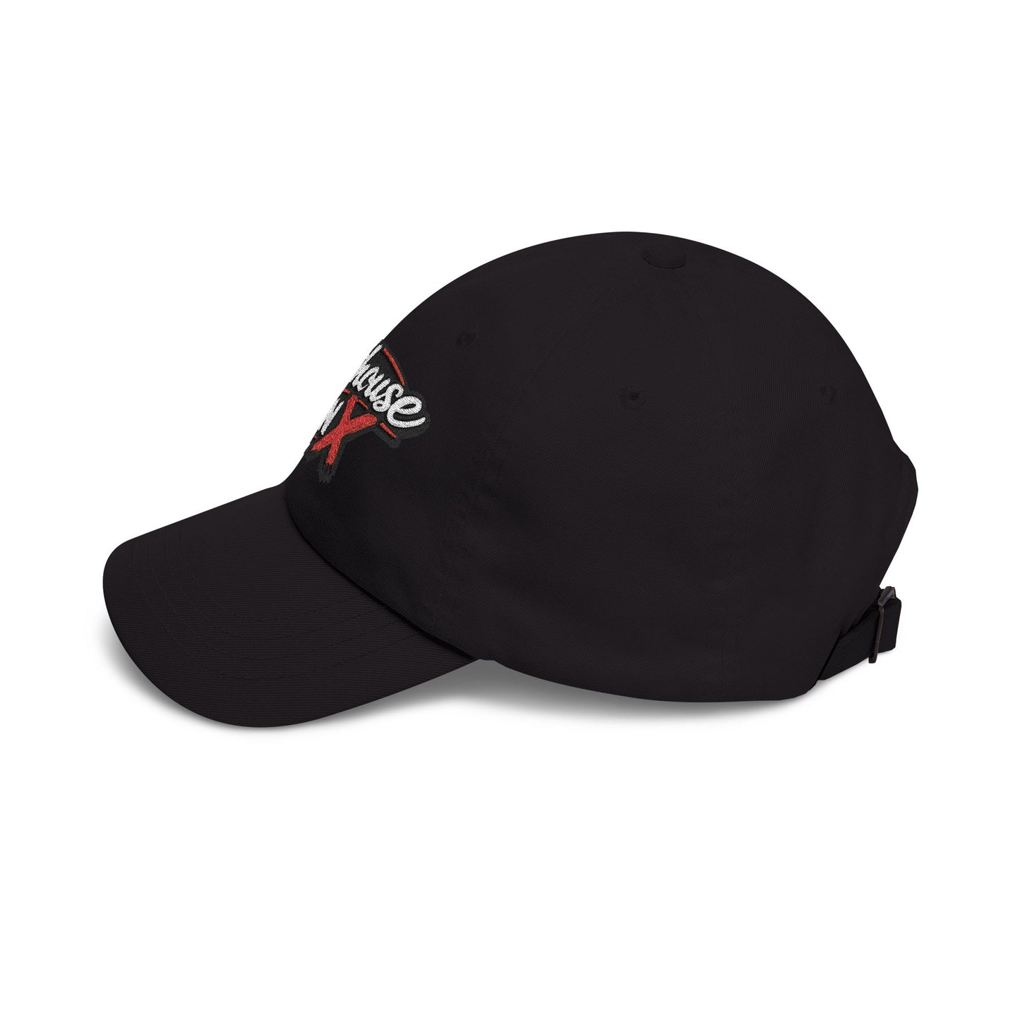 Outhouse Gen‑X Dad Cap — Bold Red X Logo Hat