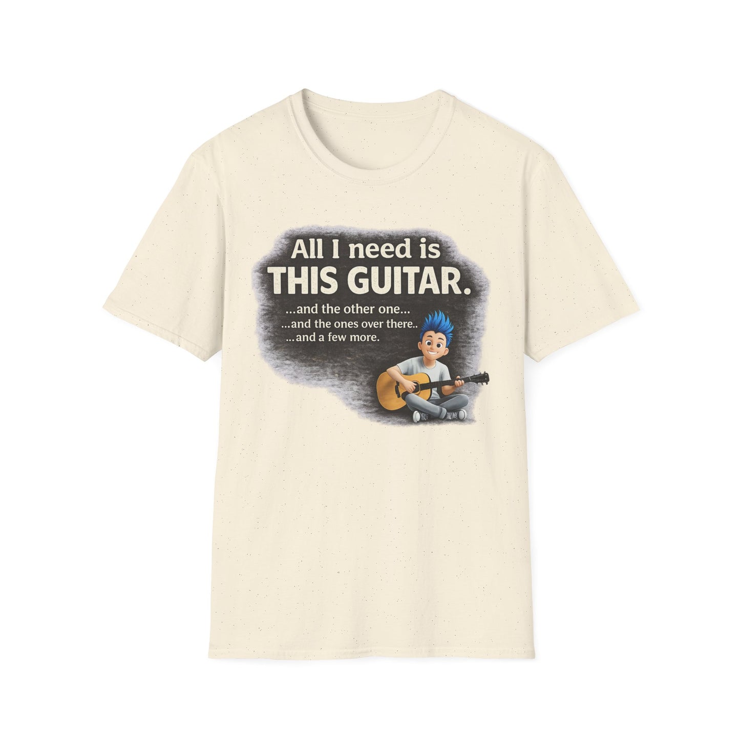Guitar Lover T-Shirt — "All I Need Is This Guitar" Graphic Tee