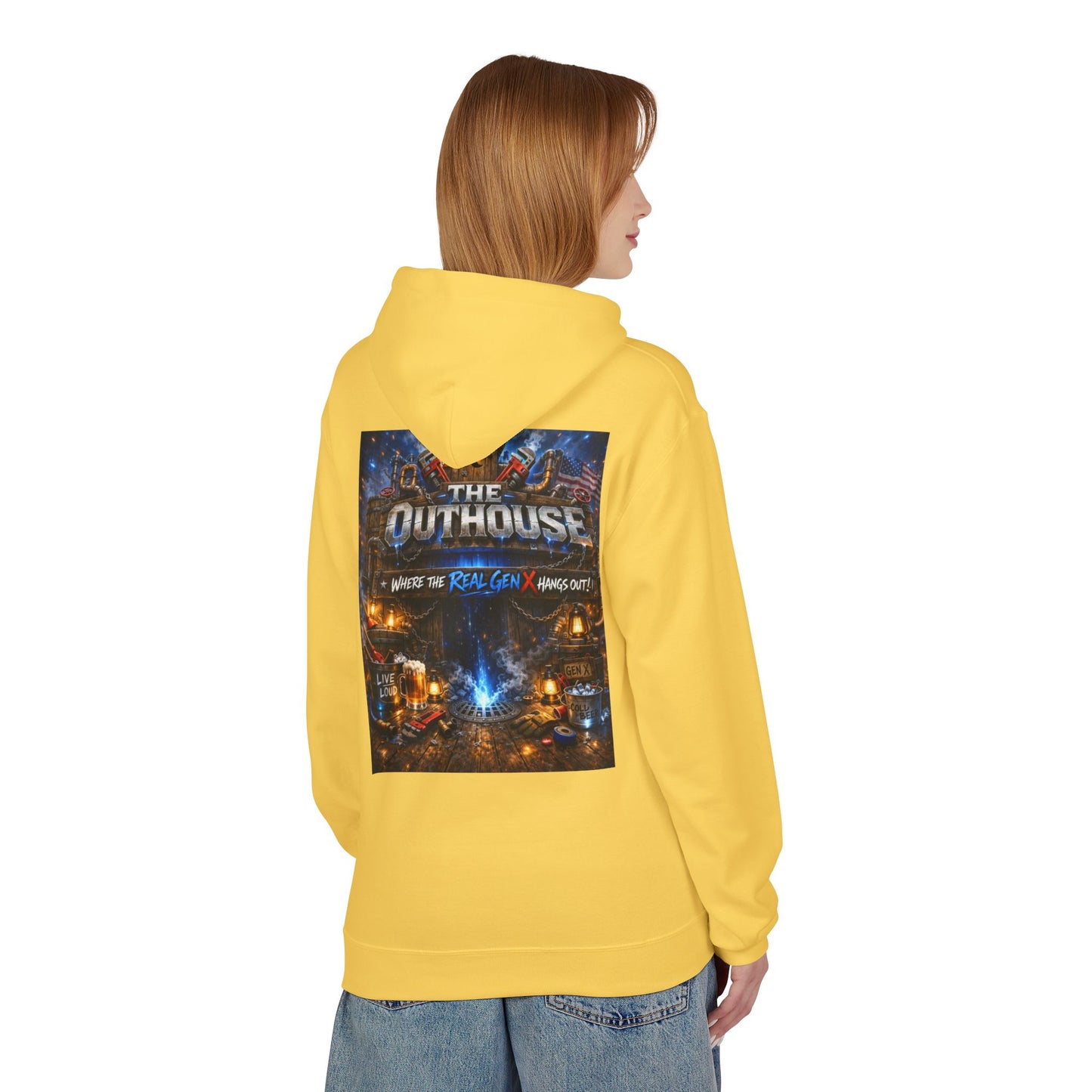 Hoodie — "The Outhouse" Fantasy Gaming Crew Pullover