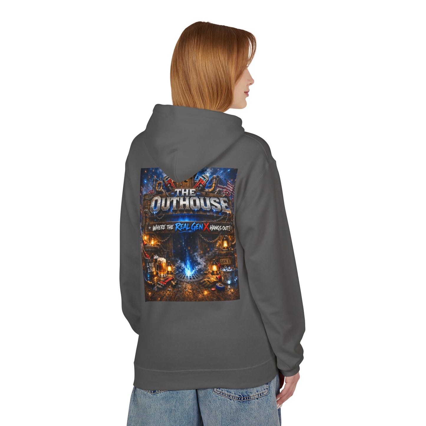 Hoodie — "The Outhouse" Fantasy Gaming Crew Pullover