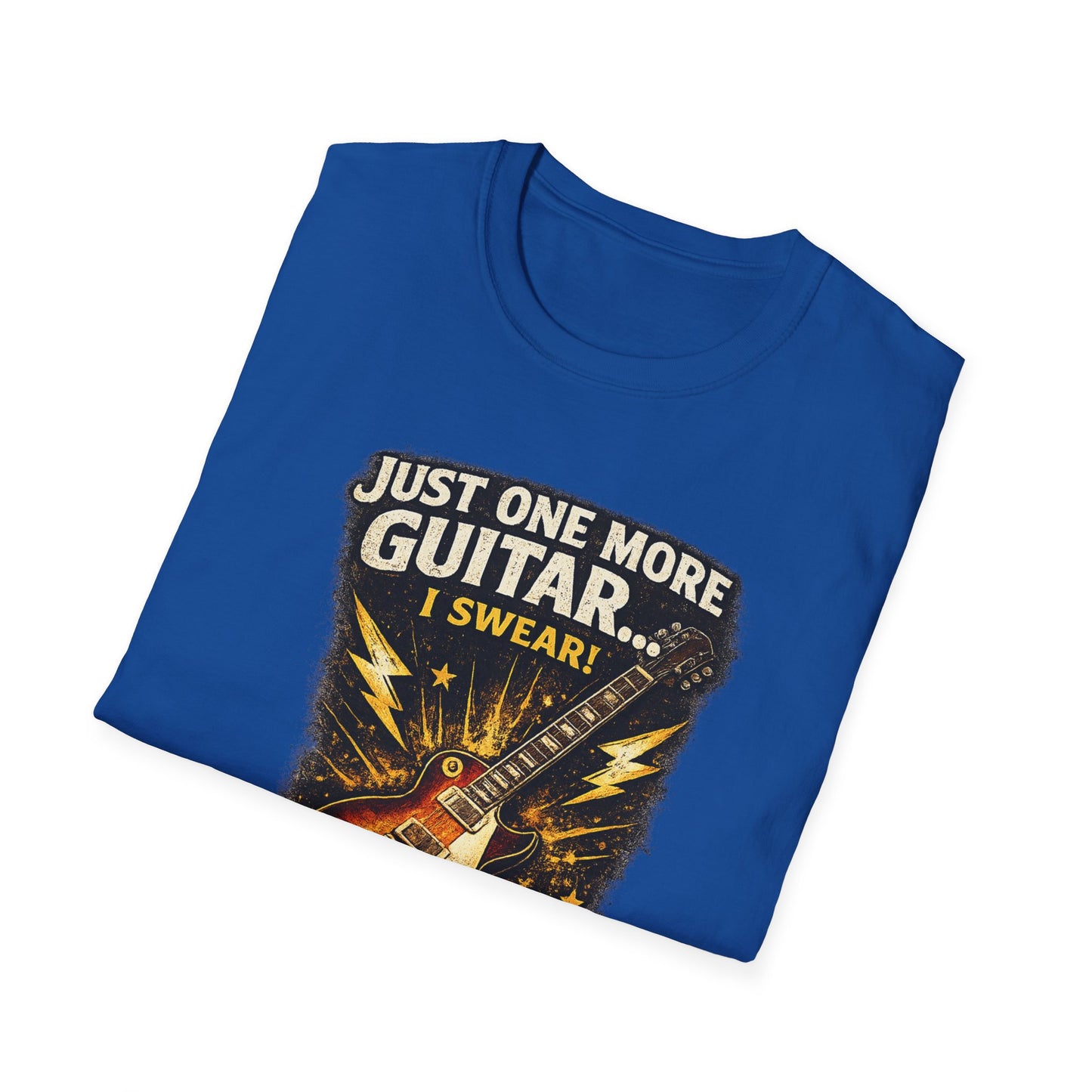 Guitar Lover T‑Shirt — "Just One More Guitar, I Lost Count" Retro Electric Guitar Tee