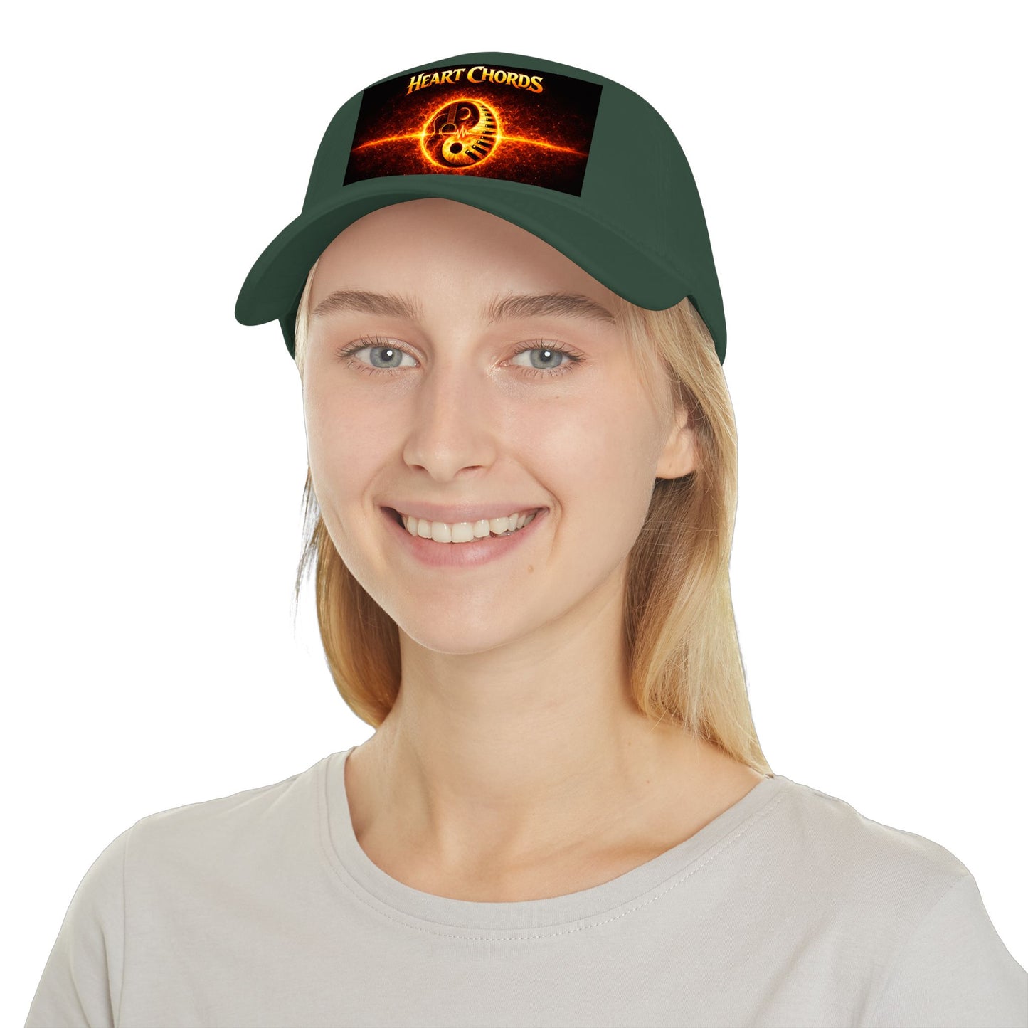Heart Chords Baseball Cap — Fiery Yin Yang Music Logo