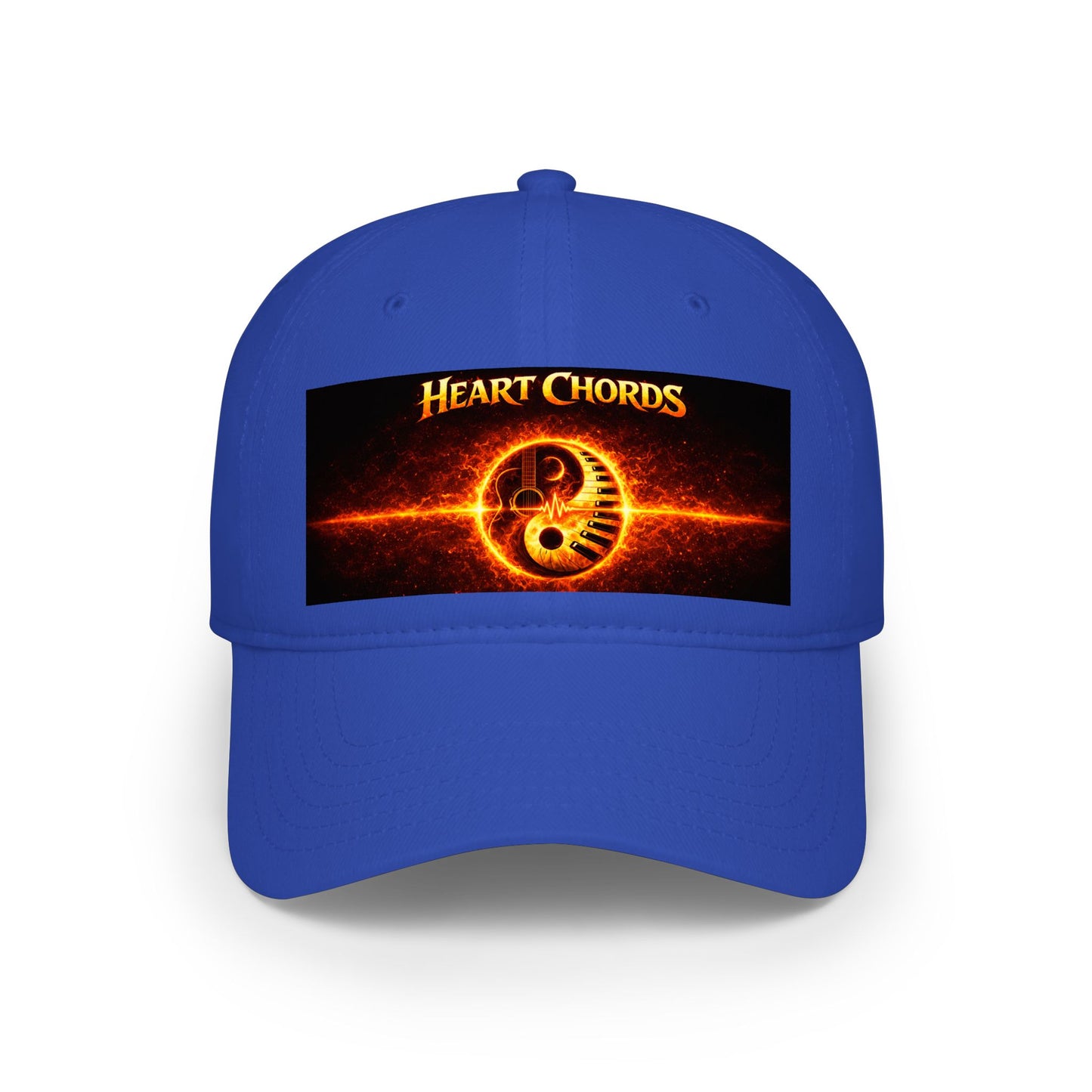 Heart Chords Baseball Cap — Fiery Yin Yang Music Logo