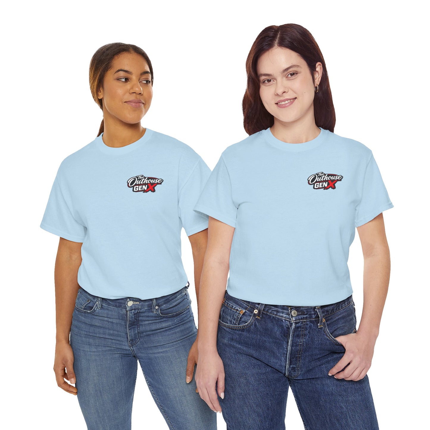 The Outhouse Gen X Tee — Retro Campfire Nostalgia Graphic T-Shirt