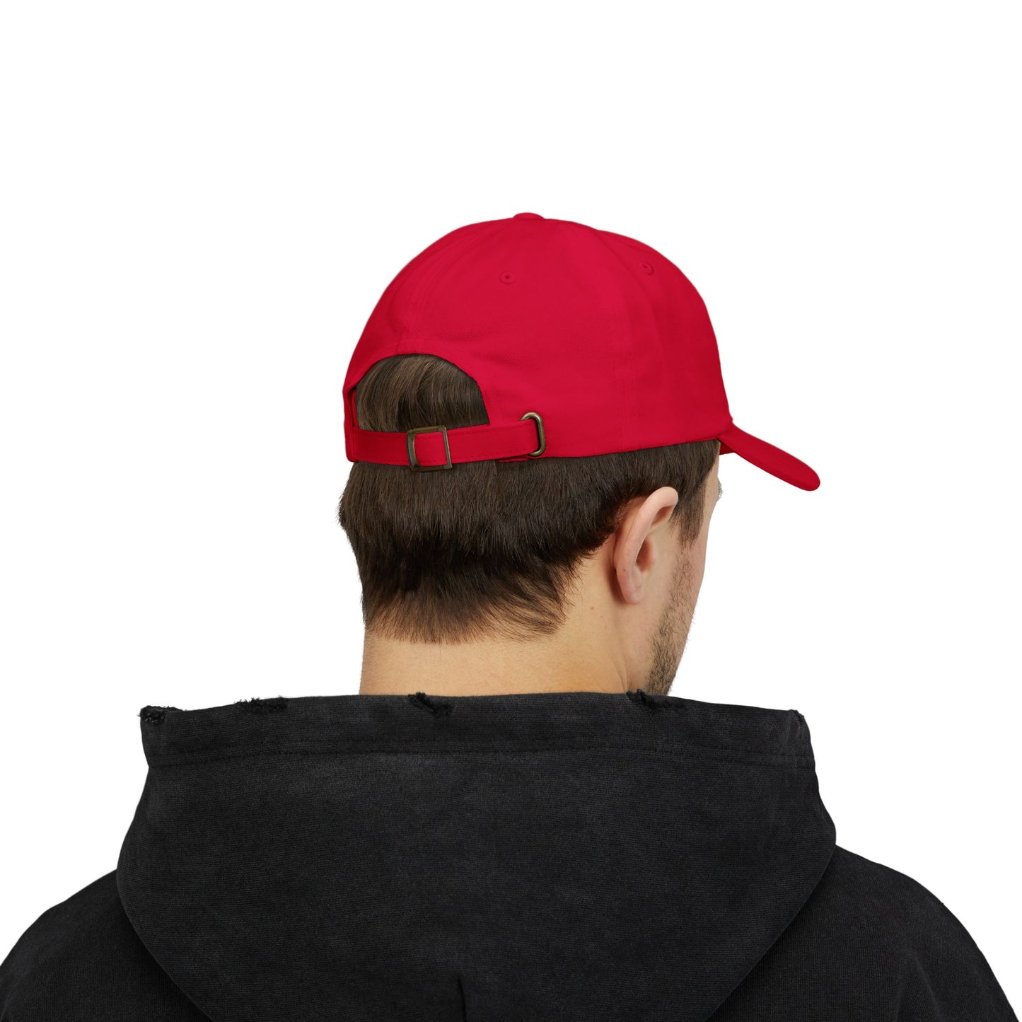 Outhouse Gen‑X Dad Cap — Bold Red X Logo Hat