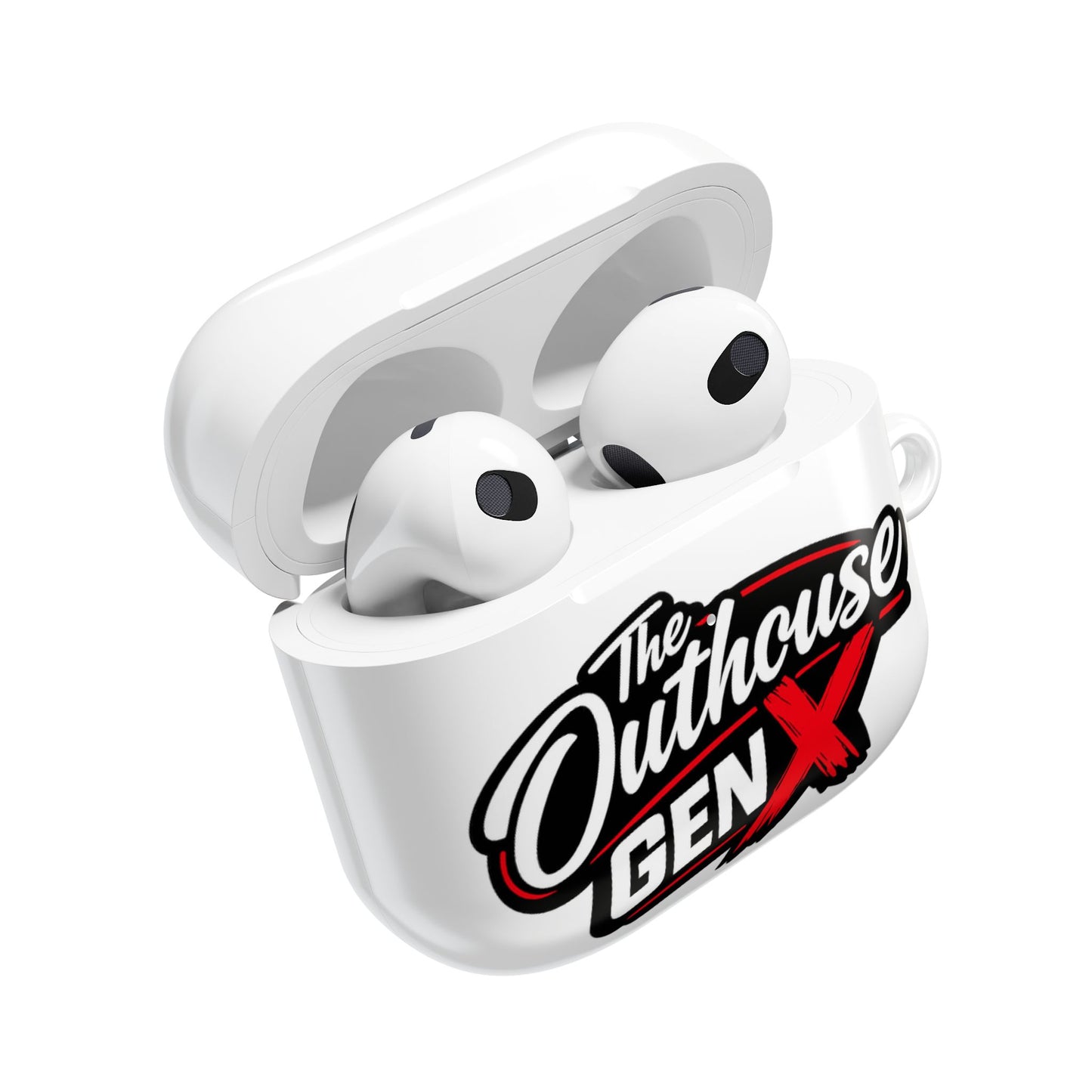 Gen X Outhouse AirPod Case – Retro Logo Protective Earbud Cover