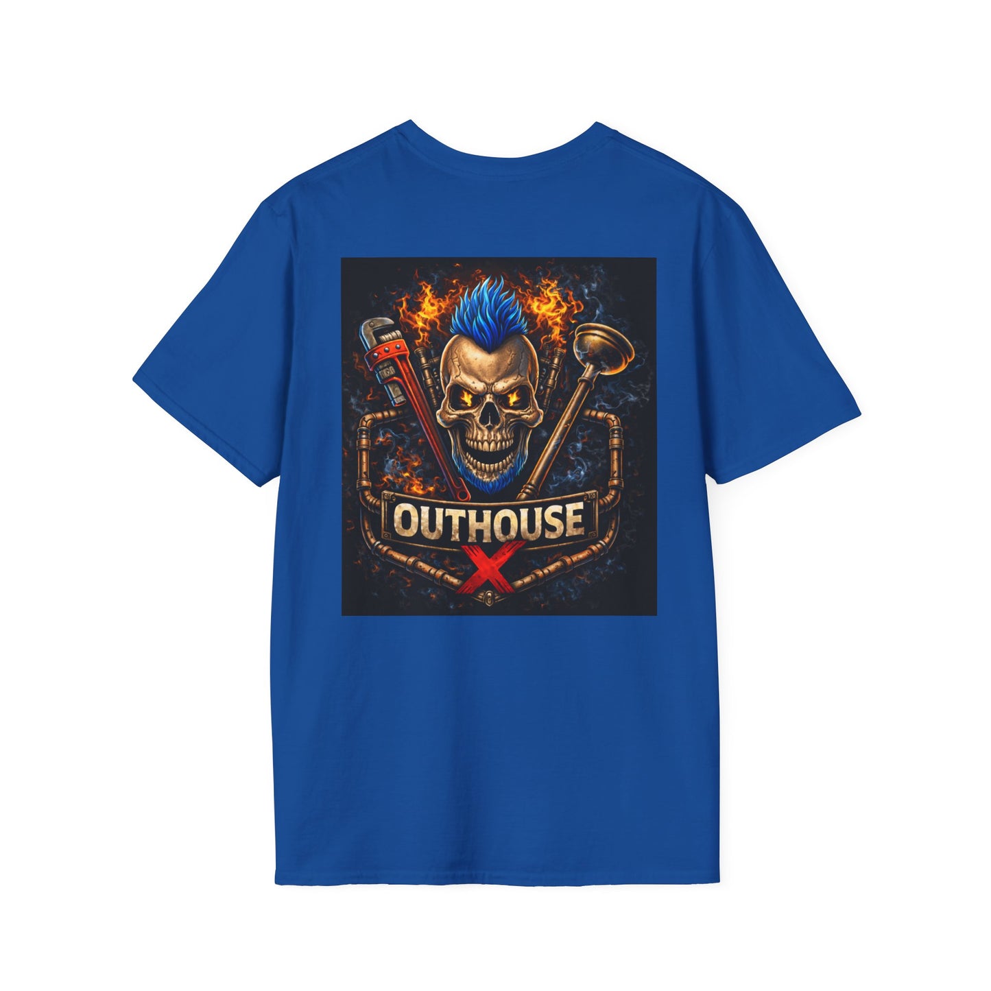 Outhouse X Skull Plumbing T-Shirt