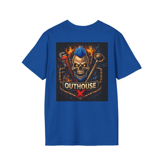Outhouse X Skull Plumbing T-Shirt