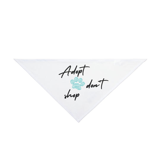 Adopt Don't Shop Pet Bandana – Paw Print Rescue Bandana for Dogs & Cats