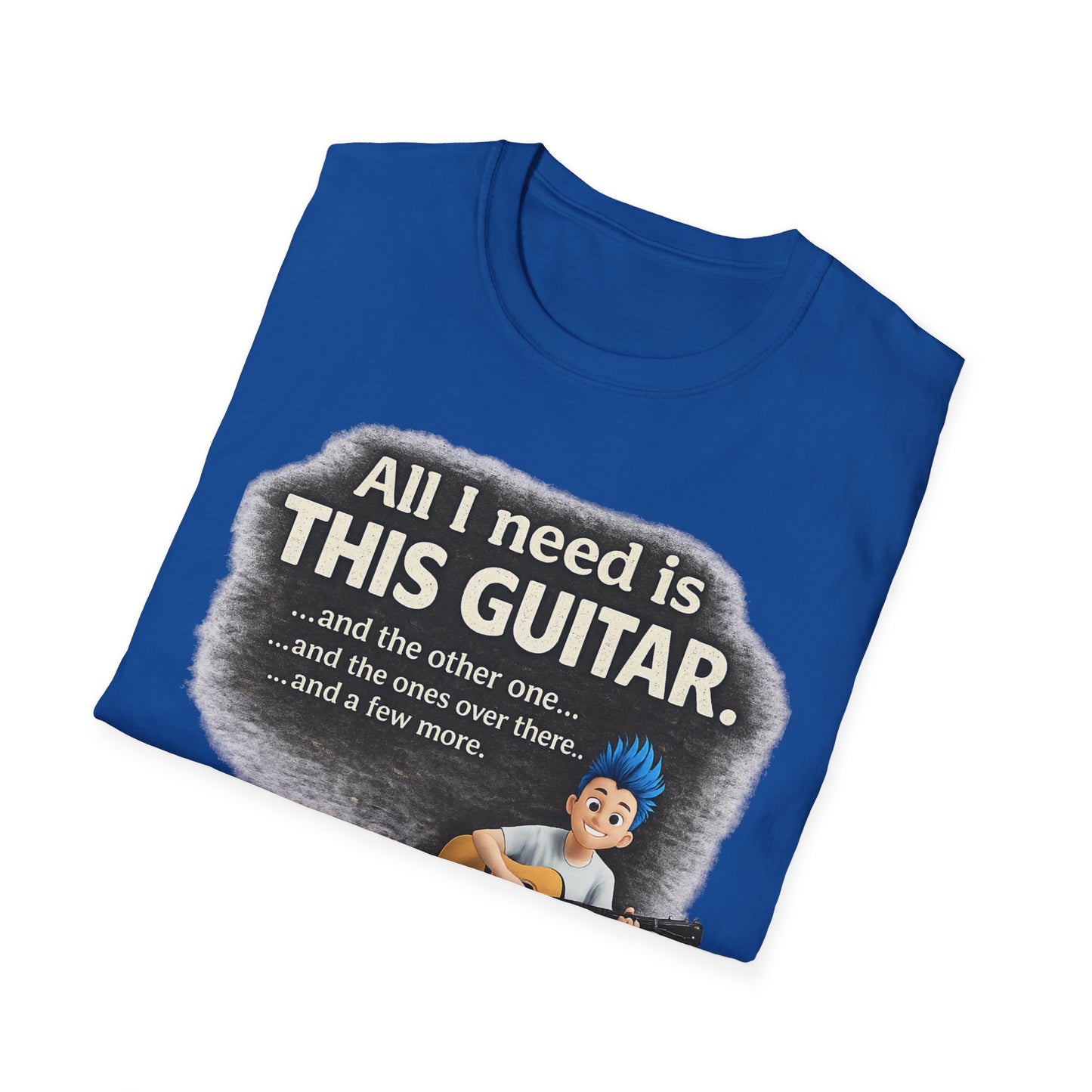 Guitar Lover T-Shirt — "All I Need Is This Guitar" Graphic Tee