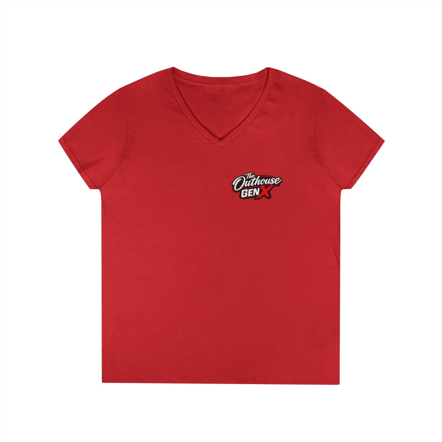 Gen X 'Raised on Hose Water' Ladies' V-Neck T-Shirt