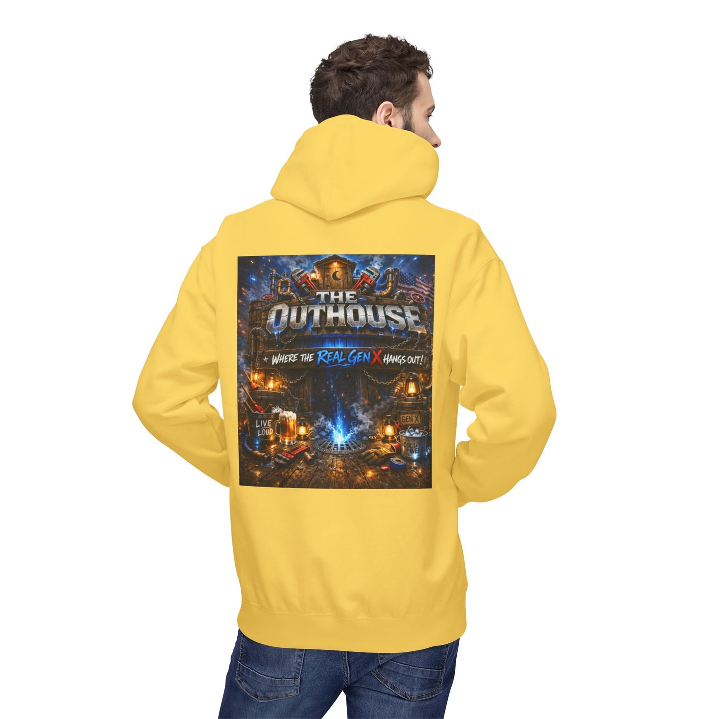 Hoodie — "The Outhouse" Fantasy Gaming Crew Pullover
