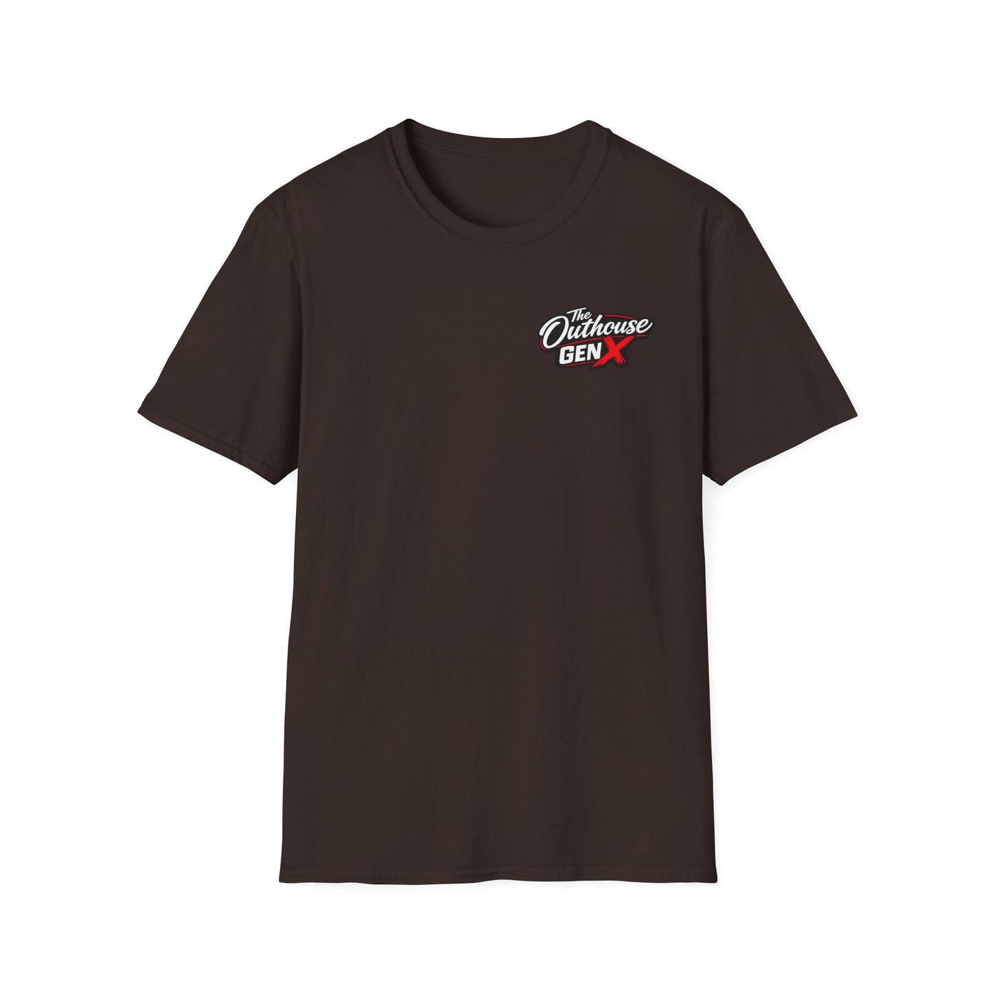 Outhouse Gen-X T-Shirt — "Gen-X Mood: IDK • IDC • IDGAF" Retro Beer Graphic