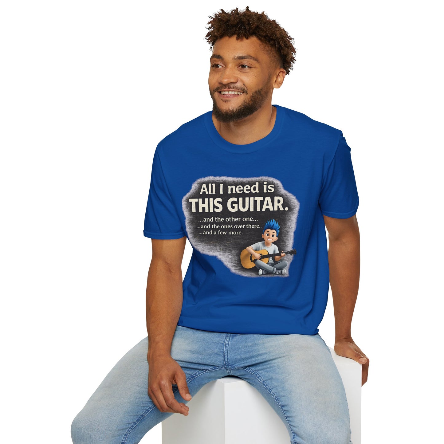 Guitar Lover T-Shirt — "All I Need Is This Guitar" Graphic Tee