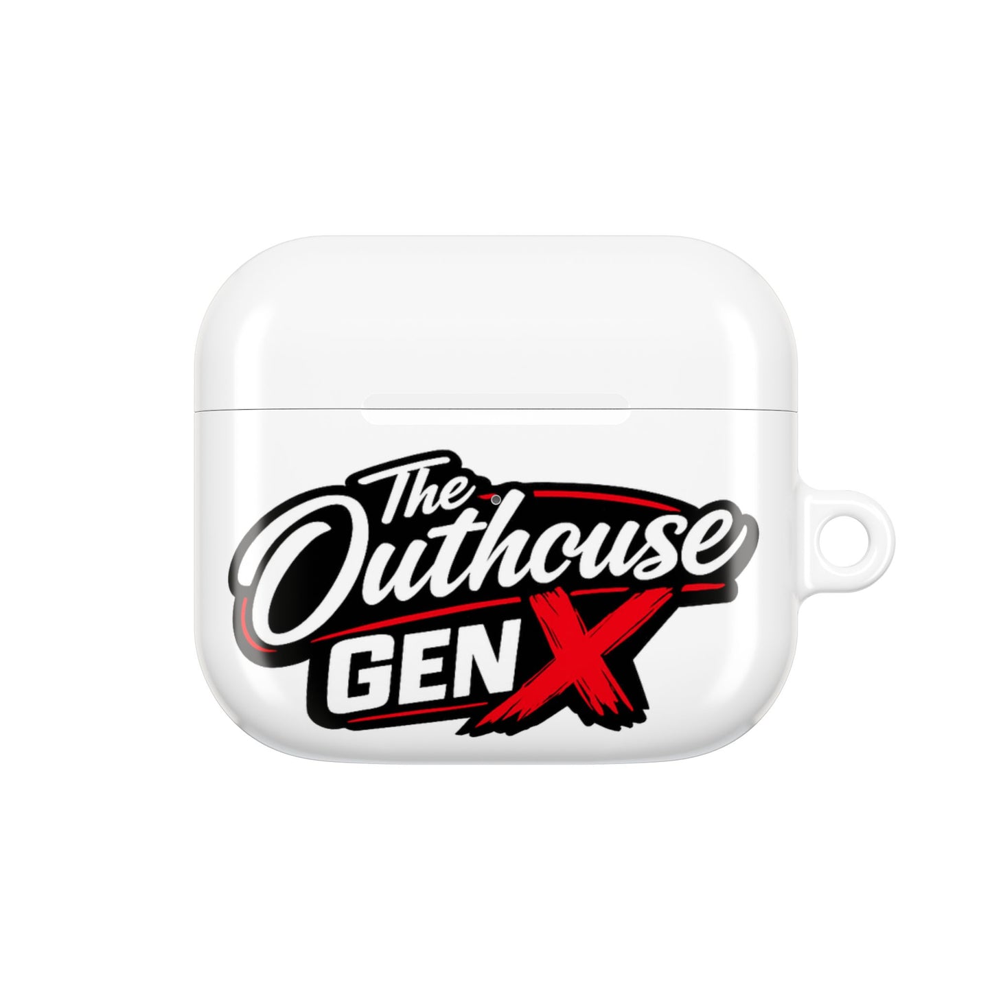 Gen X Outhouse AirPod Case – Retro Logo Protective Earbud Cover