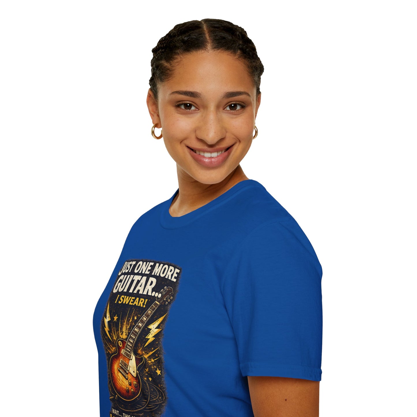Guitar Lover T‑Shirt — "Just One More Guitar, I Lost Count" Retro Electric Guitar Tee