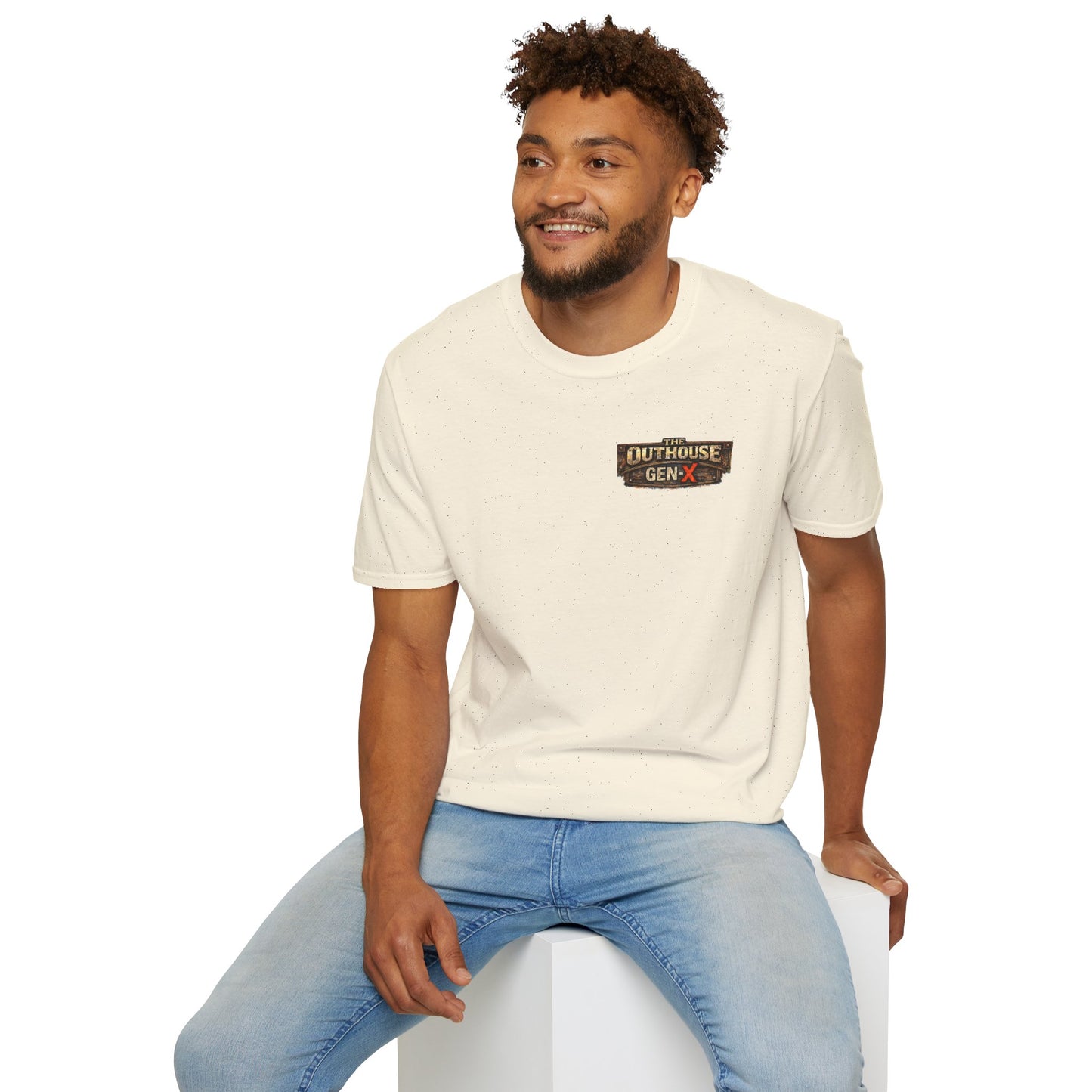 The Outhouse Cold Beer T-Shirt — Gen‑X Garage Hangout Graphic Tee