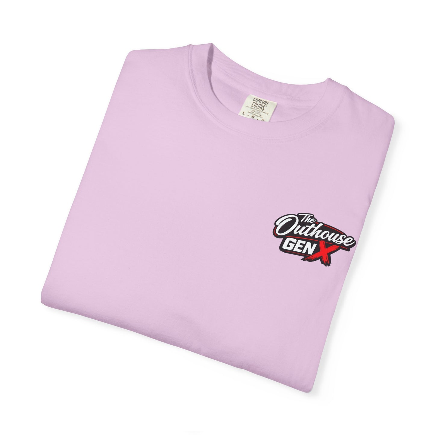 Outhouse Gen X Graphic T-Shirt — Vintage Campfire Adventure Back Print
