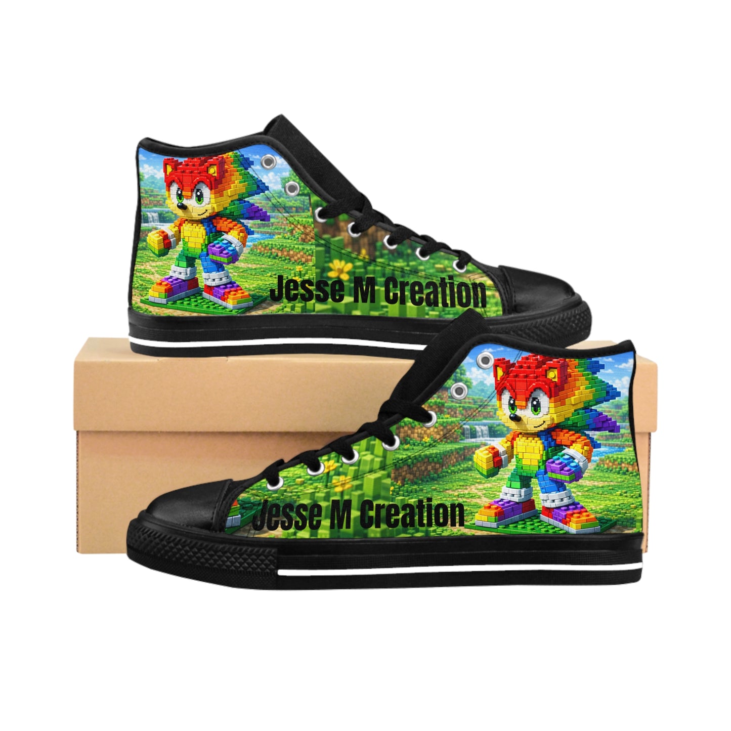 Custom Cartoon Character High-Top Sneakers — Jesse M Creation