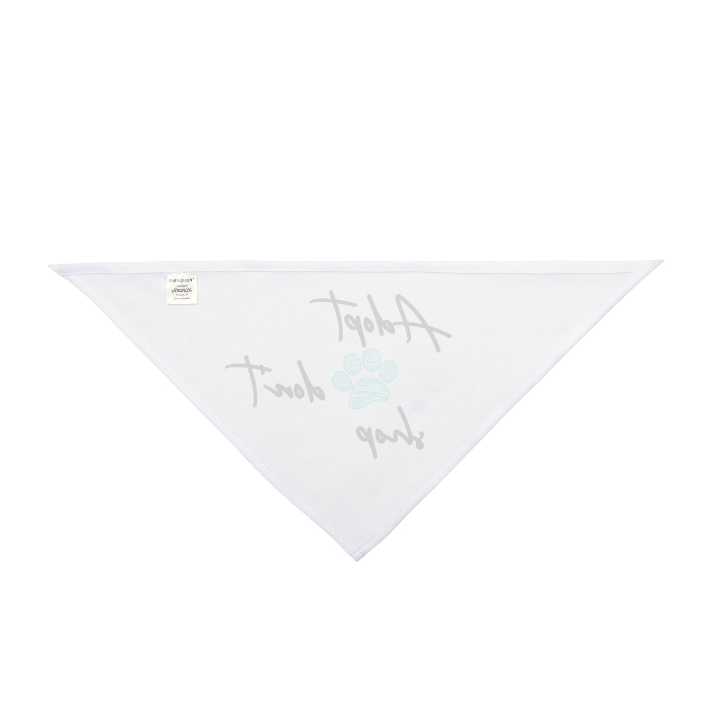 Adopt Don't Shop Pet Bandana – Paw Print Rescue Bandana for Dogs & Cats