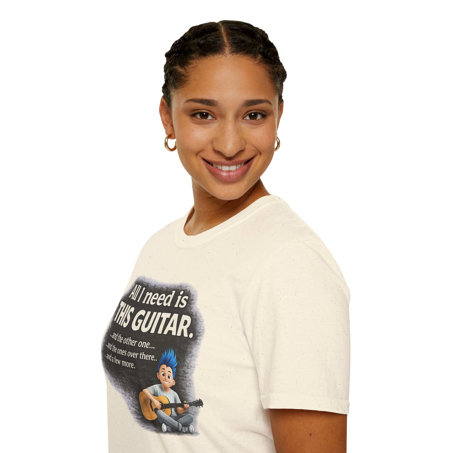 Guitar Lover T-Shirt — "All I Need Is This Guitar" Graphic Tee