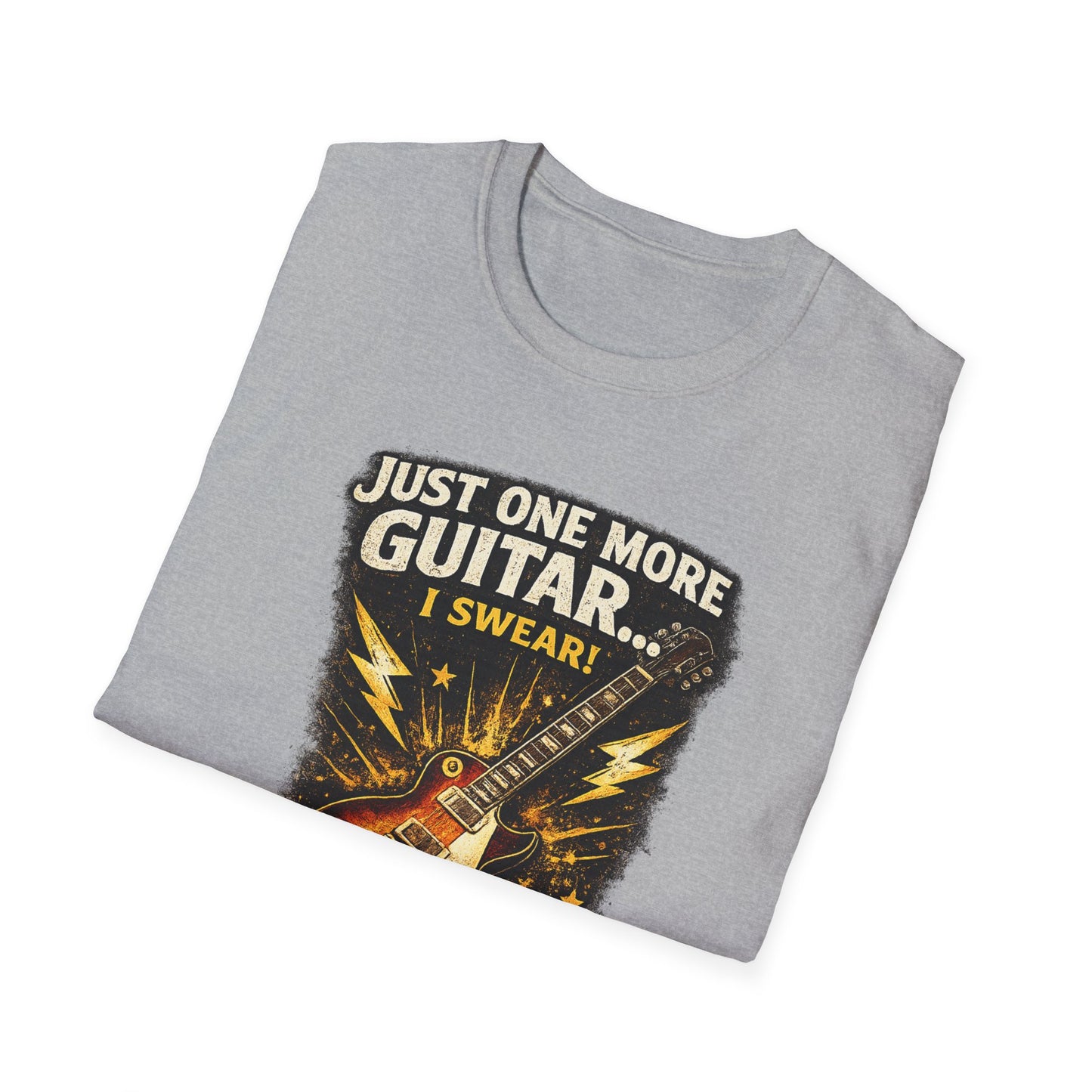 Guitar Lover T‑Shirt — "Just One More Guitar, I Lost Count" Retro Electric Guitar Tee