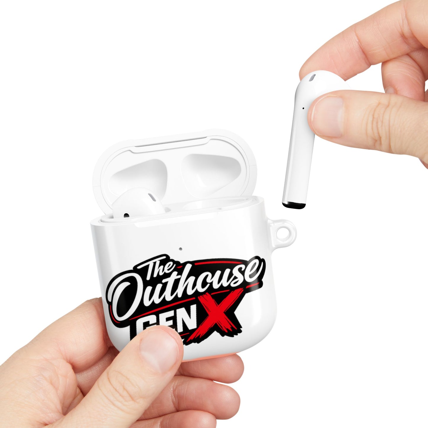 Gen X Outhouse AirPod Case – Retro Logo Protective Earbud Cover