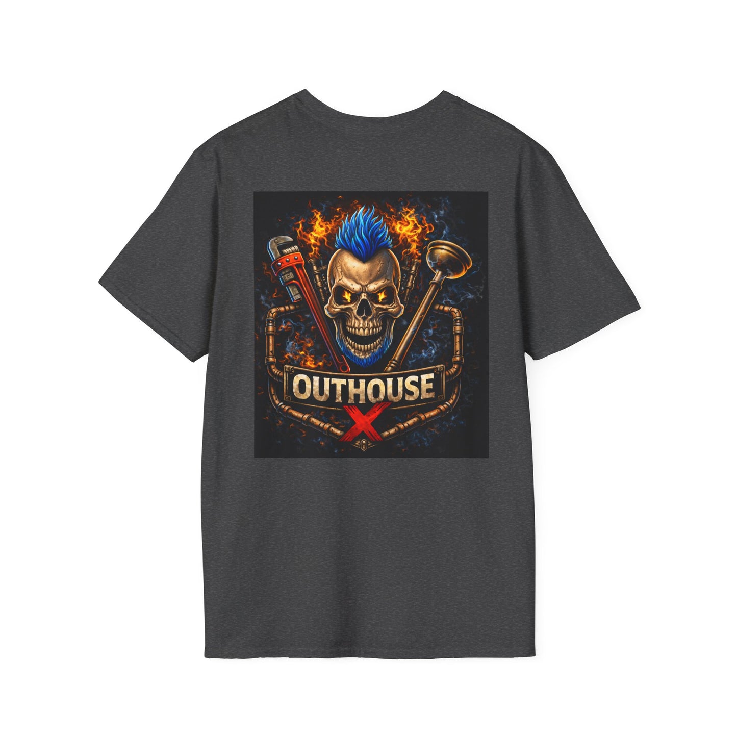 Outhouse X Skull Plumbing T-Shirt