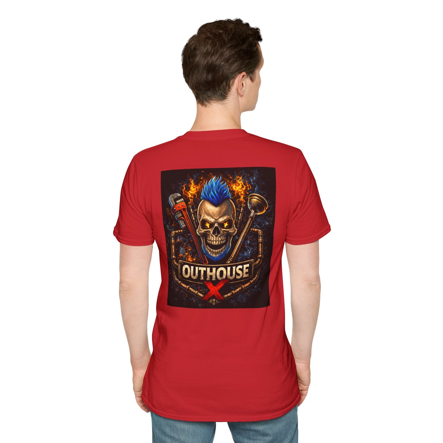 Outhouse X Skull Plumbing T-Shirt