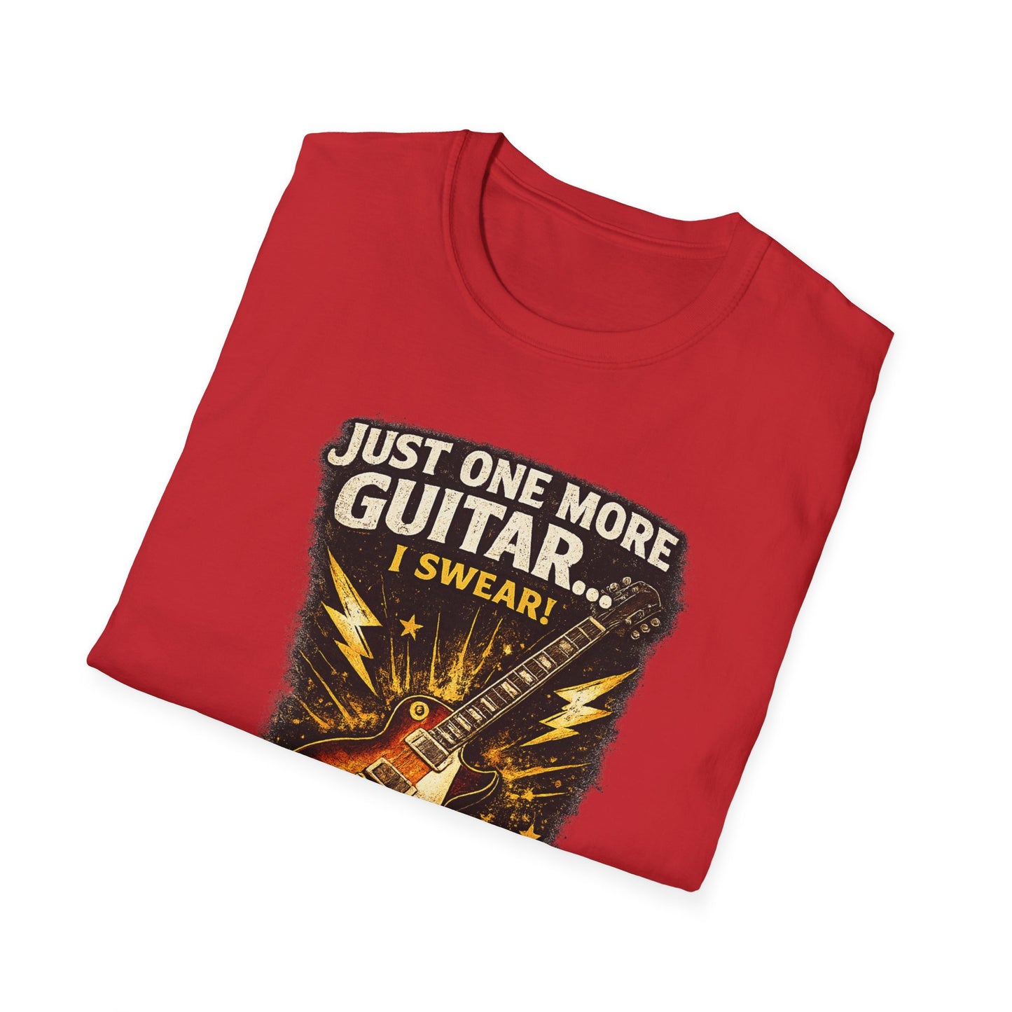 Guitar Lover T‑Shirt — "Just One More Guitar, I Lost Count" Retro Electric Guitar Tee
