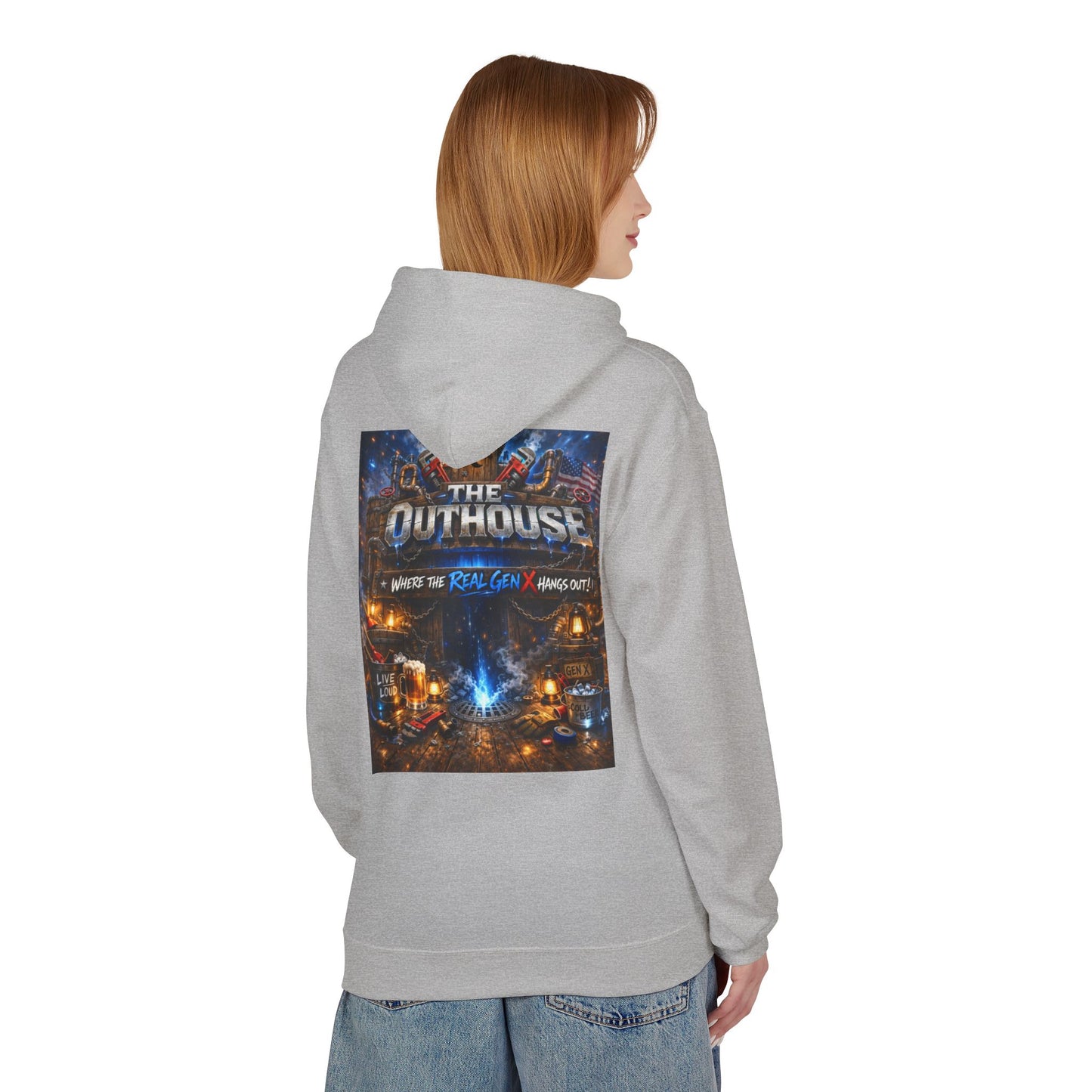 Hoodie — "The Outhouse" Fantasy Gaming Crew Pullover