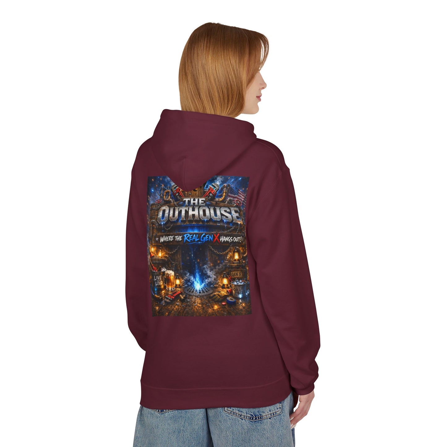 Hoodie — "The Outhouse" Fantasy Gaming Crew Pullover
