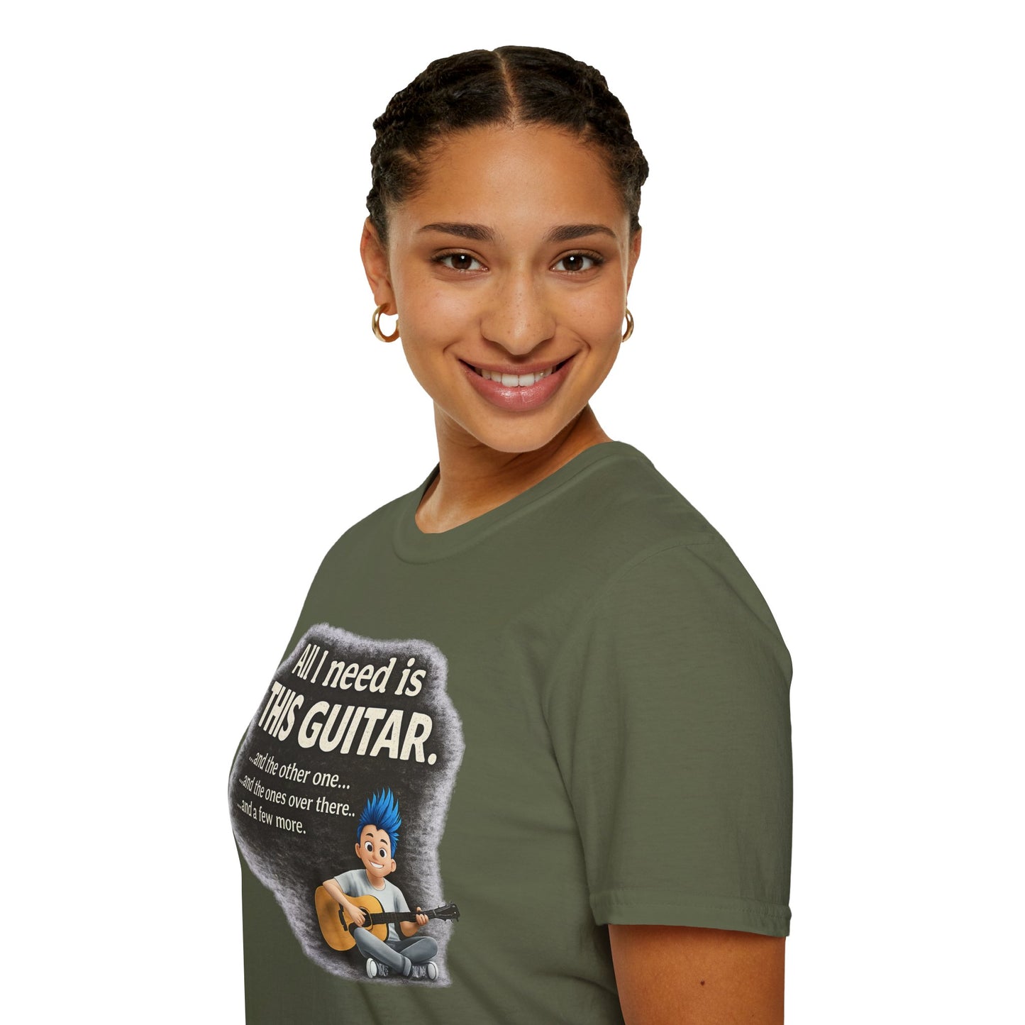 Guitar Lover T-Shirt — "All I Need Is This Guitar" Graphic Tee