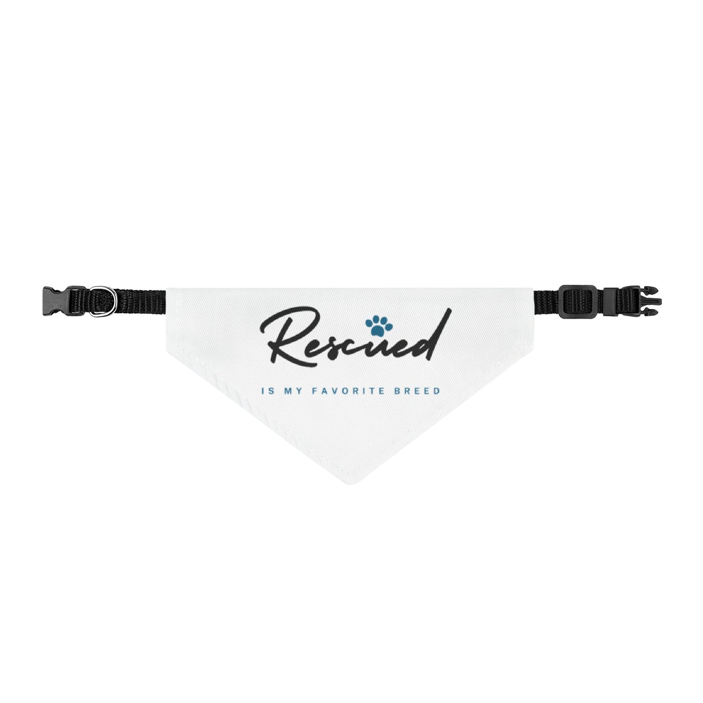 Rescued Is My Favorite Breed Clip-On Pet Bandana