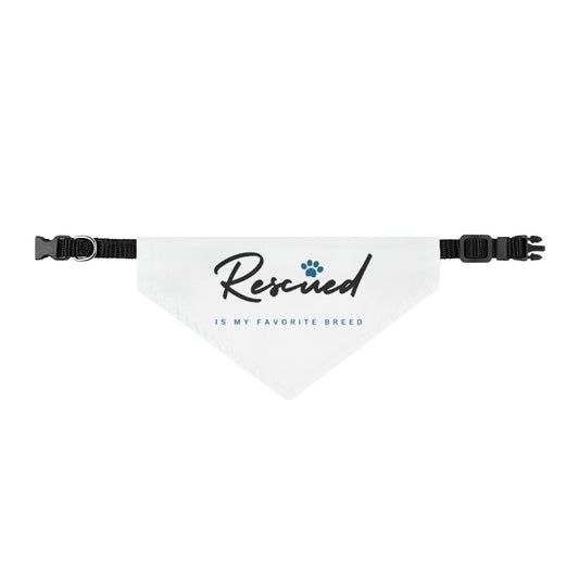 Rescued Is My Favorite Breed Clip-On Pet Bandana