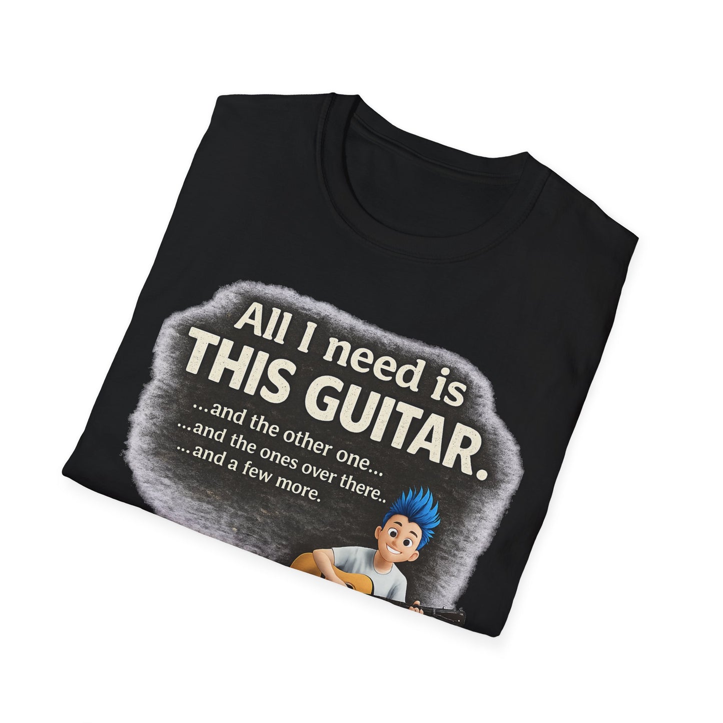 Guitar Lover T-Shirt — "All I Need Is This Guitar" Graphic Tee